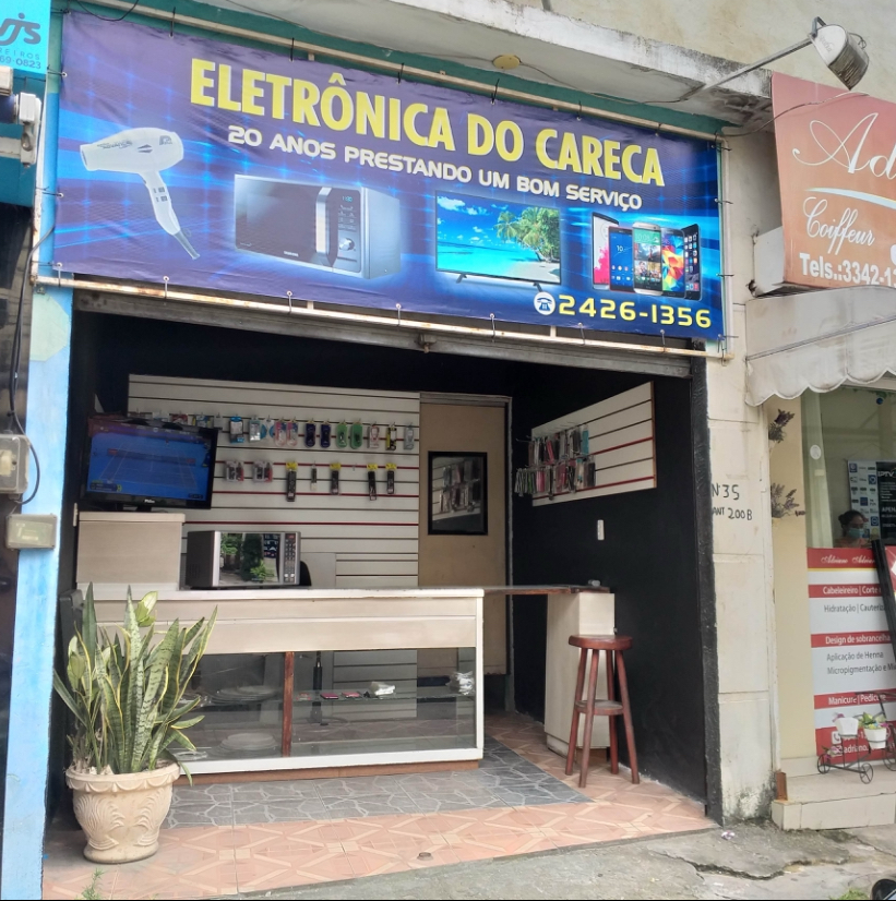 Fachada da loja Eletrônica do Careca